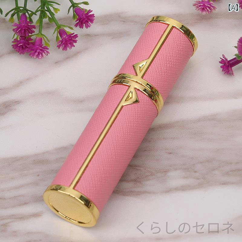 香水ボトル ユニセックス ミニ 5ml 革製 高級感 旅行用 携帯用 ポータブル コンパ...
