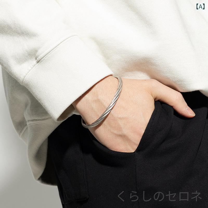 ブレスレット 男女兼用 カップル用 シンプルデザイン 日常アクセサリー スタイリッ...
