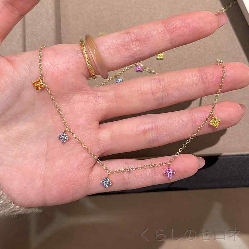 ・素材: シルバー・純度: 925シルバー・色: 14Kゴールド、白金・形状: 葉・種類: ペンダント・スタイル: クリーン・流行要素: 花