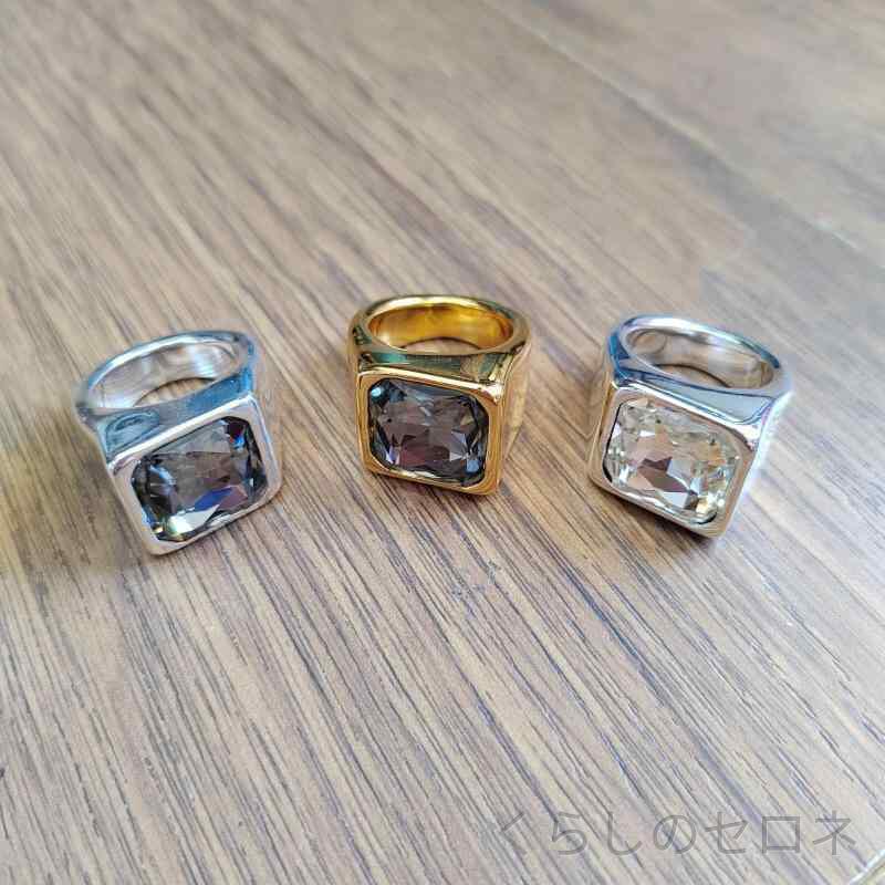 ・種類: 指輪・素材: 銀メッキ・形状: 幾何型・加工: メッキ・スタイル: 女性用・色: シルバー-白石,シルバー-黒石,ゴールド-灰石・サイズ: 6号,7号,8号,9号・流行要素: 四角形・風格: INS風・風格分類: 個性潮流・製品カテゴリ: 手飾り・適用人群: 女性