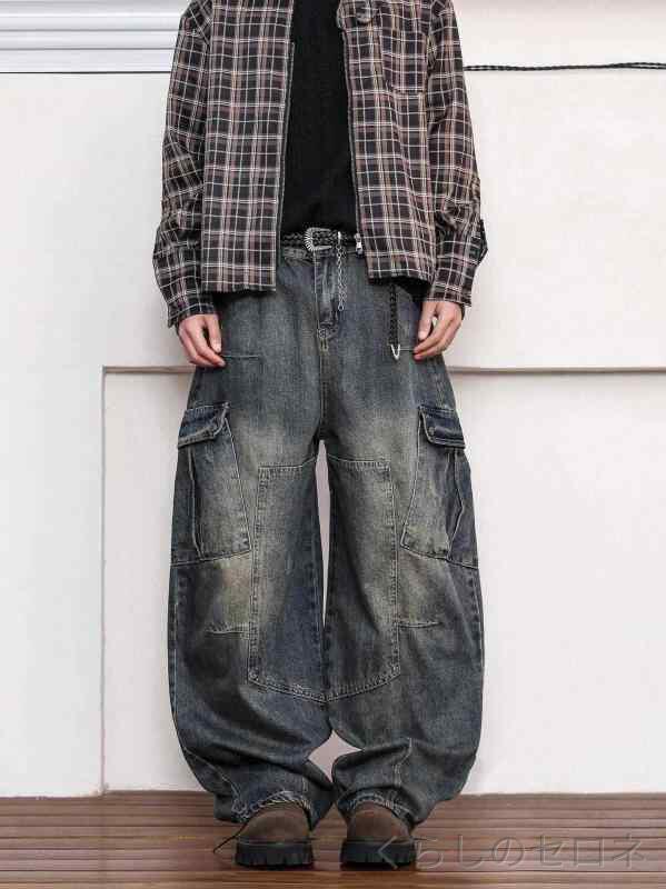 ・パンツ形状: ストレート・丈長: ロングパンツ・ウエスト位置: 中腰・前立て: ジッパー・厚み: 普通・素材: デニム・主素材成分: ポリエステル65%・ディテール: マルチポケット・裾形状: ストレート・加工: 水洗,ノーアイロン・カラー: ブルー・サイズ: S,M,L,XL,XXL,XXXL・対象性別: メンズ・対象年齢: 青少年成人