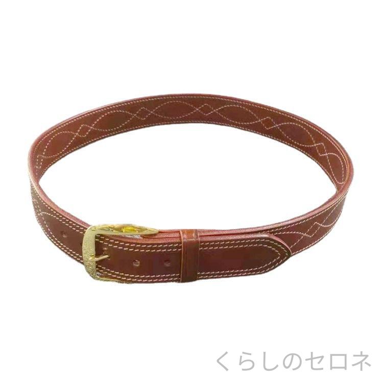 ・素材: 牛革・バックル素材: 銅・留め方: ピン留め・色: ブラウン,ライトブラウン,ダークブラウン,コーヒー・幅: 4cm以上・長さ: 105cm,110cm,115cm,120cm,125cm,130cm,135cm・柄: 無地・スタイル: レトロ,ボヘミアン・素材加工: イタリア植鞣革・装飾: ライン