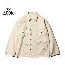 【THRIFTY LOOK / スリフティールック】MEMORIAL M-43 JACKET EMBROIDERY 米軍 40年代 US ARMY HBT メモリアル ジャケット ホワイト ベージュ ヴィンテージ 刺繍