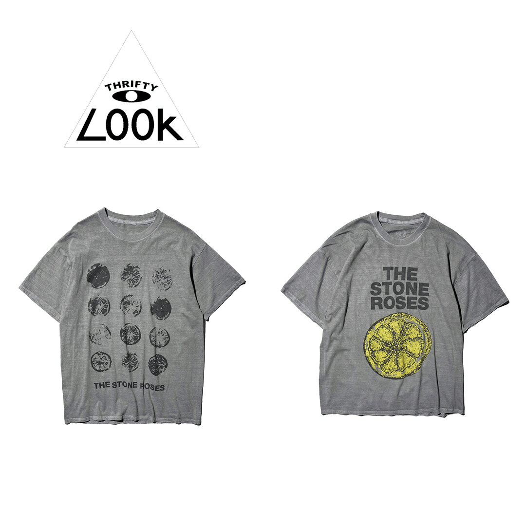 【THRIFTY LOOK / スリフティールック】THRIFTY PIGMENT "THE STONE ROSES" TEE ザ・ストーン・ローゼズ バンドT オフィシャル ライセンシー Tシャツ ユーズド加工 ヴィンテージ加工
