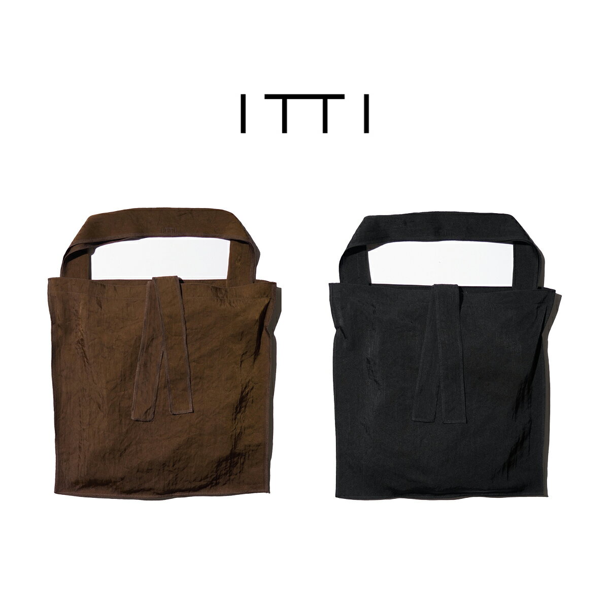 Rakuten - 【ITTI / イッチ】 MARY INSIDE OUT TOTE - L / CERATO BRIGHT セラートブライト ナイロン トートバッグ ショルダーバッグ 撥水加工 ブラウン ブラック 日本製