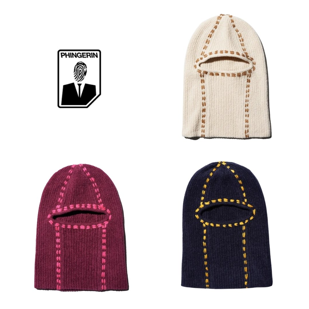 Rakuten - 【PHINGERIN / フィンガリン】PG1 BALACLAVA ニットキャップ ビーニー メンズ レディース ベージュ バーガンディ ネイビー