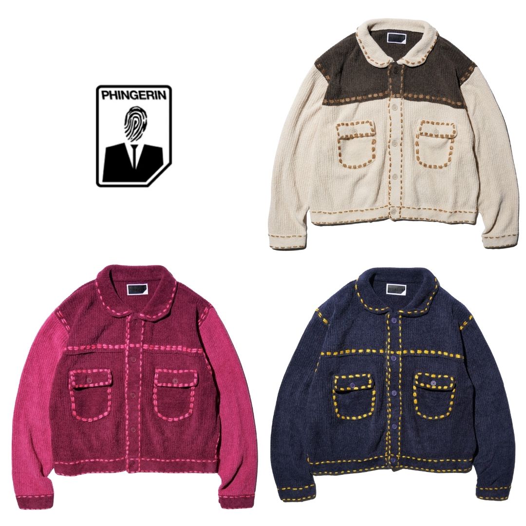 【PHINGERIN / フィンガリン】PG1 KNIT (PD-252-KN-011) ニット カーディガン メンズ レディース ベー..