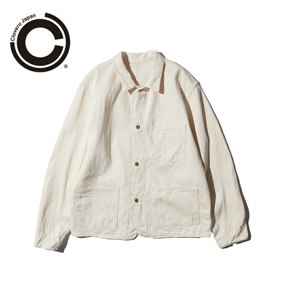 【Cloveru / クローバル】40s COVERALL SPECIAL with PENNEY’S FOREMOST (CLSS-2616) コラボ カバーオール ジャケット デニム メンズ アウター 40S アメリカ製 デッドストック ホワイトデニム ワーク