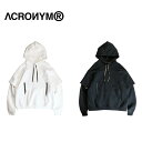 【ACRONYM / アクロニウム】 COTTON HOODED SWEAT SHIRT STRAIGHT FIT (S34-PR)