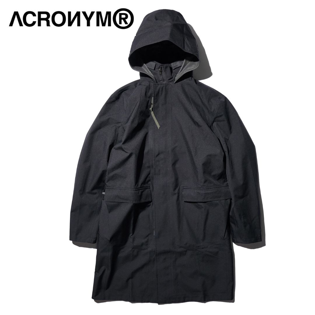 Rakuten - 【ACRONYM / アクロニウム】 2.5L GORE-TEX? COAT (J103-GTV) ナトレンチディテール コート ブラック 2.5L GORE-TEX?