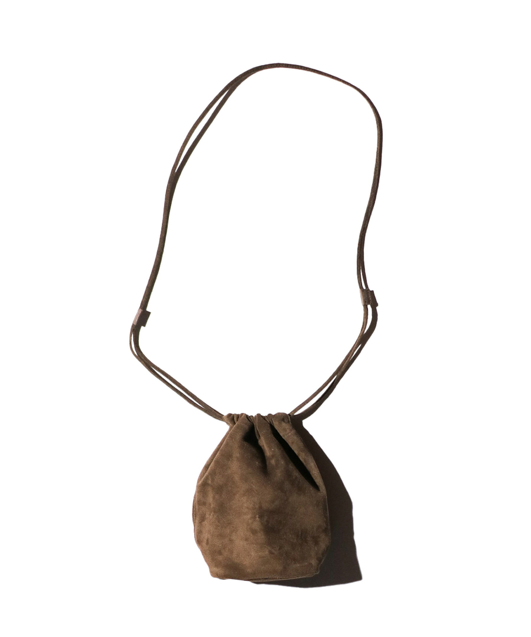 【SALE 定価\20,900→20%OFF】【HOBO / ホーボー】DRAWSTRING POUCH PIG SUEDE (HB-BG4501) 2WAY レザーショルダーバック ドローストリング ポーチ 巾着 小物入れ