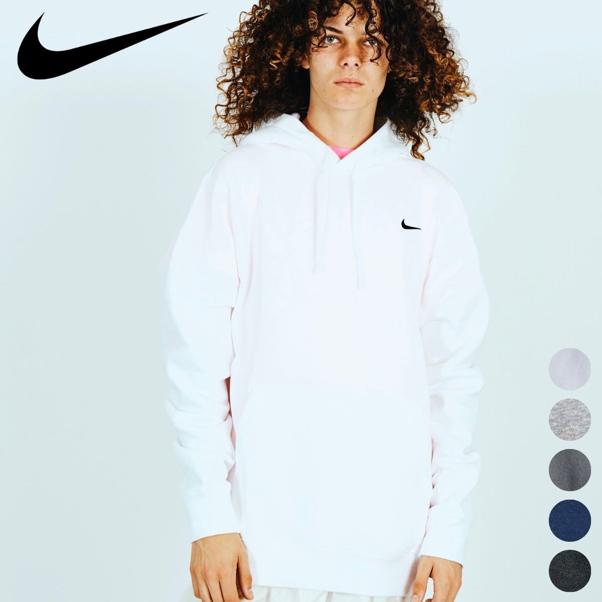 ナイキ パーカー メンズ NIKE / CLUB FLEECE PULL OVER HOODIE ナイキ プルオーバー フーディー パーカー スウォッシュ 無地 裏起毛 シンプル スポーツ ストリート ホワイト グレー チャコール ネイビー ブラック M L XL XXL XXXL