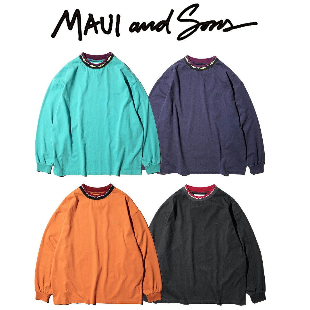 Rakuten - 【Maui & Sons / マウイアンドサンズ】Spirit wave LS Tee コットン Tシャツ インナー アウター 長袖
