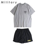 【U.S MILITARY / ユーエスミリタリー】 USMA IPFU REFLECT SS TEE + USED BLACK SHORTS ARMY SET UP MADE IN USA アメリカ製 アメリカ軍 米陸軍士官学校 リフレクターTシャツ アーミーショーツ セットアップ