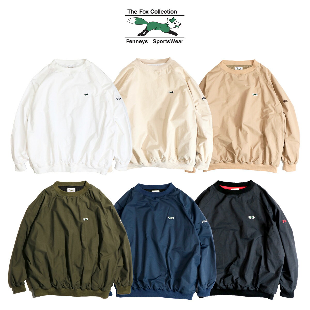 【PENNEY 039 S / ペニーズ】 FOX GOLF JACKET フォックス ナイロン コットン 60/40クロス ゴルフジャケット