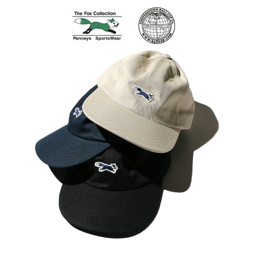 【PENNEY'S / ぺニーズ】 THE FOX CLASSIC 6P BASEBALL CAP by COOPERS TOWN BALL CAP MADE IN USA ベースボールキャップ アメリカ製 フォックス ワンポイント 【PENNEY'S / ぺニーズ】 THE FOX CLASSIC 6P BASEBALL CAP by COOPERS TOWN BALL CAP MADE IN USA ベースボールキャップ アメリカ製 フォックス ワンポイント