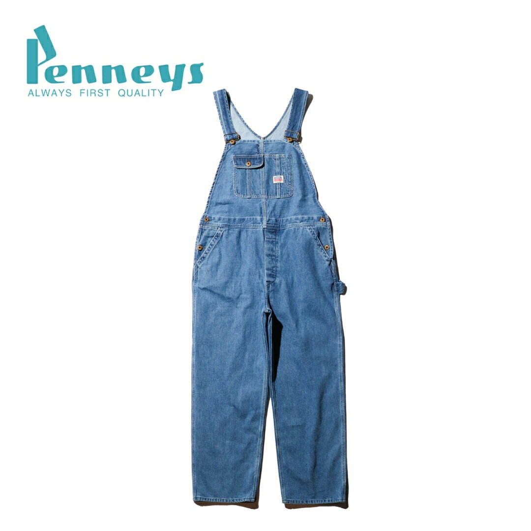 【PENNEY'S / ペニーズ】10oz DENIM 50S OVERALL STONE WASH ストーンウォッシュデニム オーバーオール..