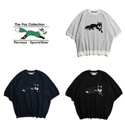 【PENNEY'S / ペニーズ】 THE FOX LOGO SS CREW SWEATER 半袖 クルーネック セーター