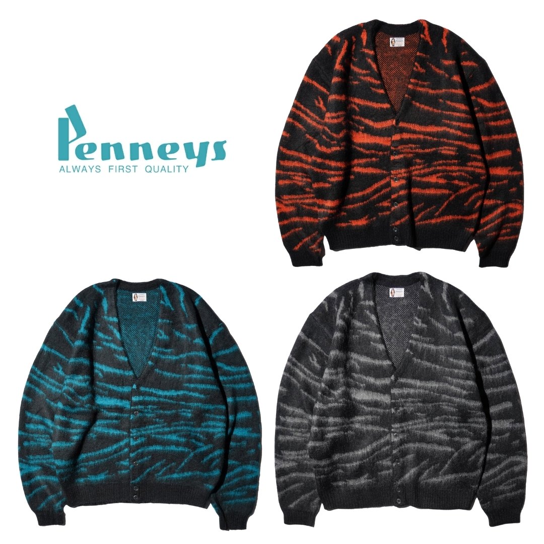 ��SALE ���\15,400��20%OFF�ۡ�PENNEY'S / �ڥˡ����� TIGER CARDIGAN ��إ�Ĵ ���������� �����ǥ����� ��� ���...