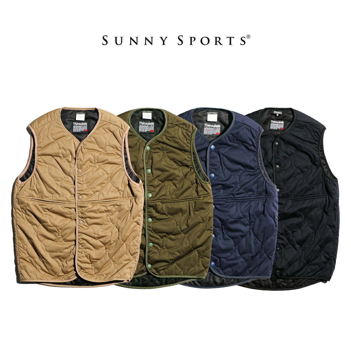 楽天S.U.N.STORE【SUNNY SPORTS / サニースポーツ】 LEVEL5 SOFT SHELL VEST ソフトシェル シンサレート インナーダウン ベスト