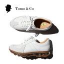 【Tomo & Co / トモアンドシーオー】"G"(TM-SHOES-0011 WHITE) ホワイト レザー スウェード シューズ トレーニングシューズ レザースニーカー ユニセックス