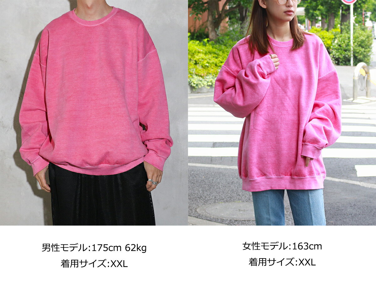 FUJI フジ スウェット XXL ピンク 【古着】【】【送料無料】 FUJI フジ