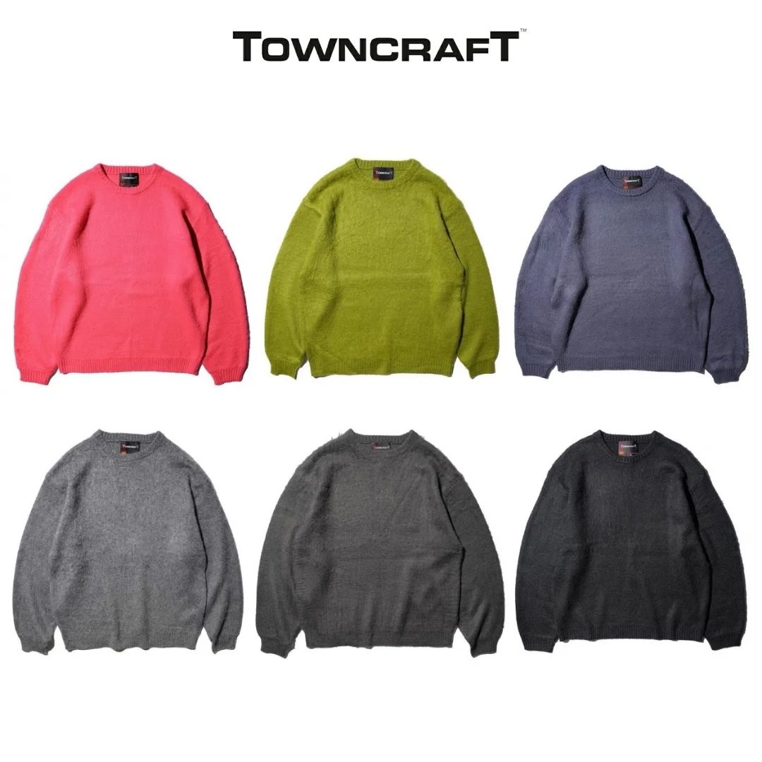 ��SALE ���\13,200��10%OFF�ۡ�TOWNCRAFT / �����󥯥�եȡ�SOLID SHAGGY CREW SWEATER ��إ� ���롼�ͥå�...