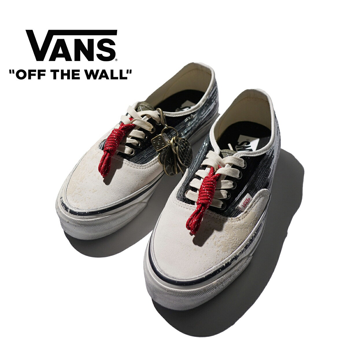 【VANS / ヴァンズ】LX AUTHENTIC 44 “VANS PREMIUM” (VN000DB8MCG) スニーカー オーセンティック レザー スパンコール メンズ ストリート ラグジュアリー