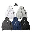 【THRIFTY LOOK / スリフティールック】JUMP SKULL CLUB FLEECE HOODIE NIKE ジャンプマン スカル ロゴ 刺繍 ナイキ 裏起毛 パーカー
