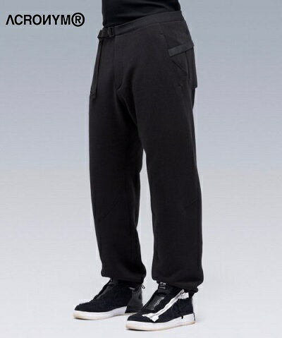 ACRONYM アクロニウム ORGANIC COTTON 7-POCKET SWEAT PANT［REGULAR FIT］ (P39-PR) 22SS オーガニック コットン スウェット パンツ リラックス ポルトガル製 ブラック S M