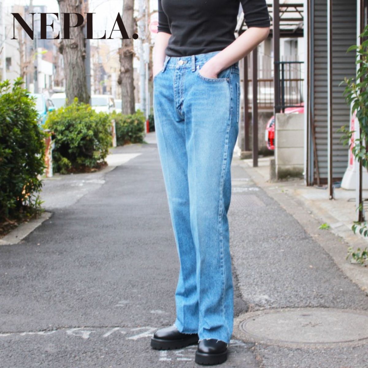 NEPLA. / ネプラ FLARE PANTS VINTAGE MADE IN JAPAN ヴィンテージ加工 フレアデニム