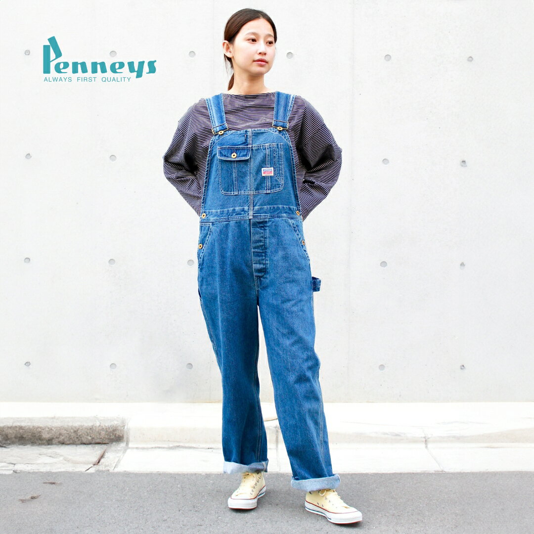 【PENNEY'S / ペニーズ】10oz DENIM 50S OVERALL STONE WASH ストーンウォッシュデニム オーバーオール..