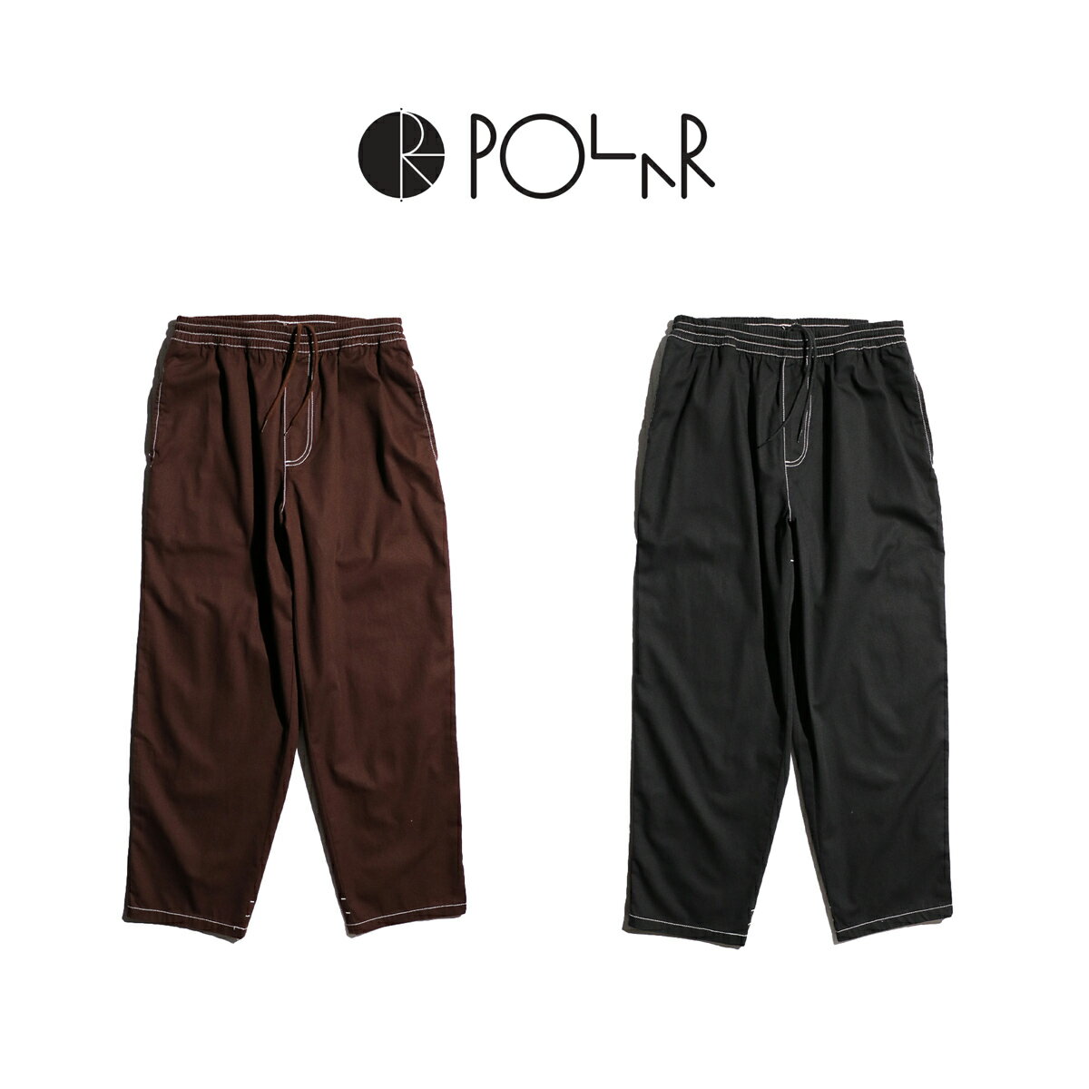 【Polar Skate Co. / ポーラースケートカンパニー】 SURF PANTS CONTRAST コットンツイル イージーパンツ