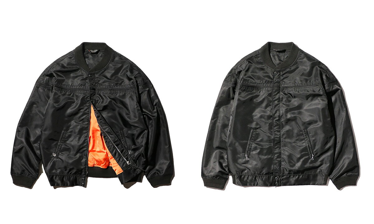 【SALE 定価\24,200→15%OFF】【TOWNCRAFT / タウンクラフト】60S DERBY STYLED JACKET MA-1 FABRIC ダービージャケット ナイロン MA-1生地