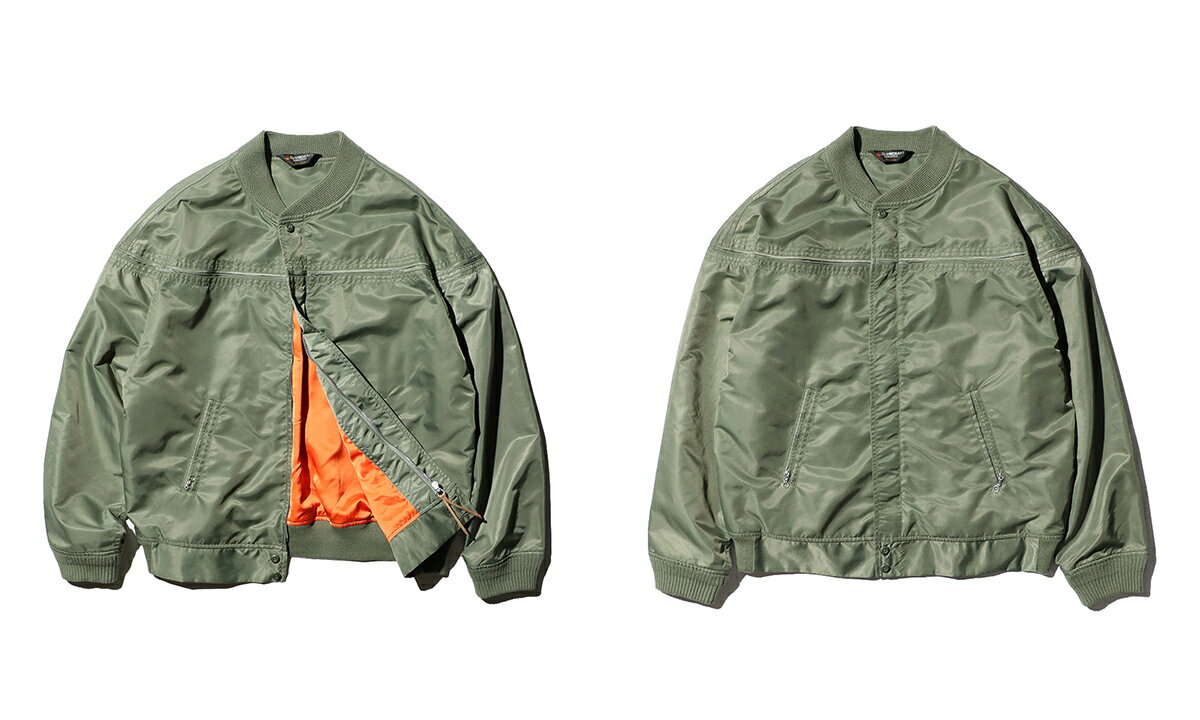 【SALE 定価\24,200→15%OFF】【TOWNCRAFT / タウンクラフト】60S DERBY STYLED JACKET MA-1 FABRIC ダービージャケット ナイロン MA-1生地