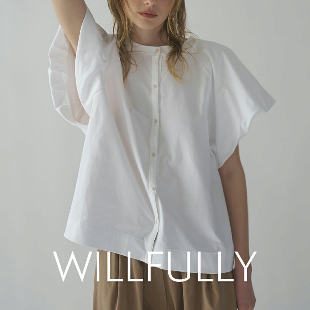 WILLFULLY ウィルフリーヘインズコラボ バルーンスリーブTシャツ (ホワイト&ブラック) 2P BEEFY-T balloon sleeve tops (White&Black)