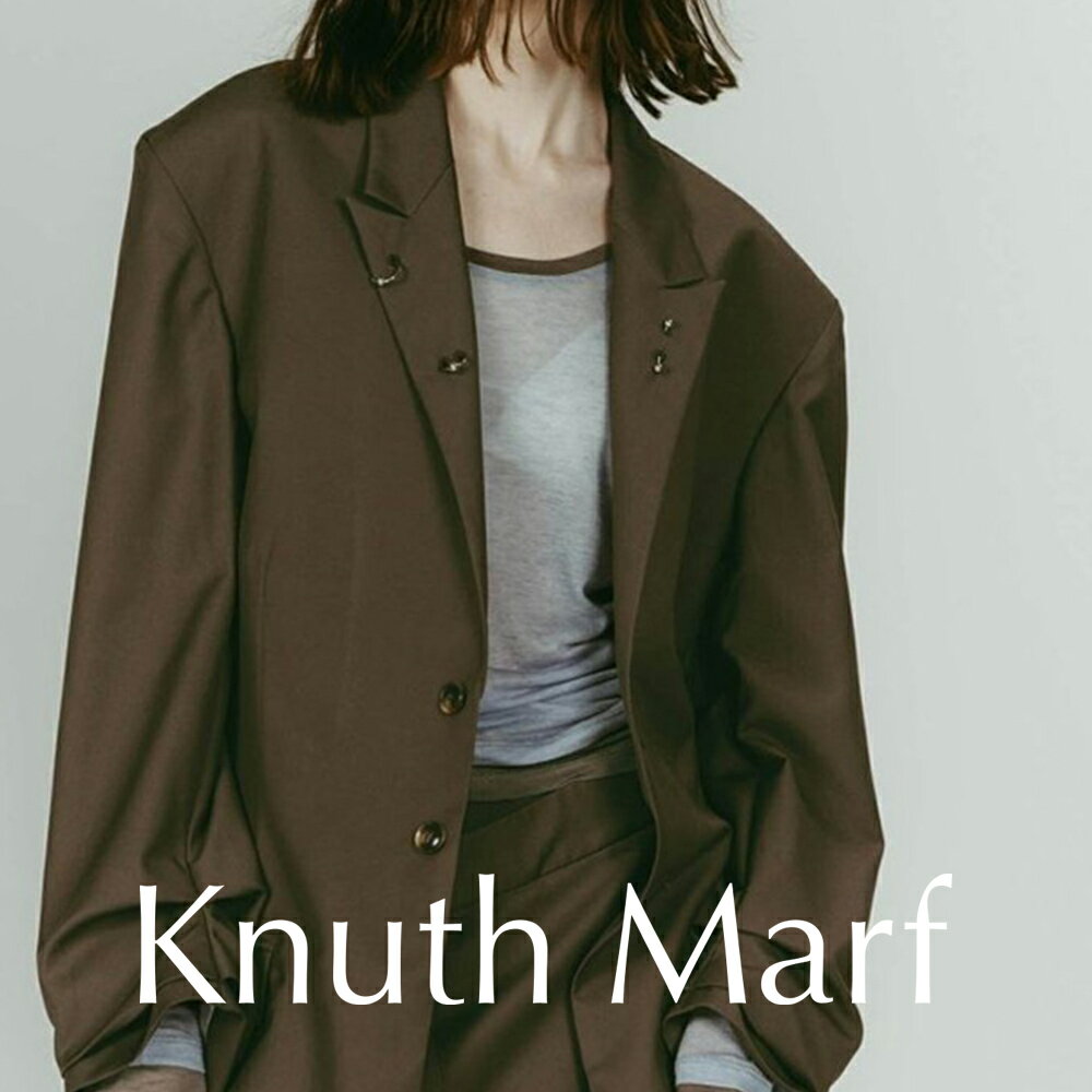 Knuth Marf クヌースマーフヴィンテージ テーラードジャケット vintage tailored jacket (ブラウン/グレー)