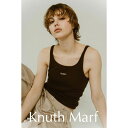 Knuth Marf クヌースマーフ cap in rib tank top / カップインリブタンクトップ (ブラウン/アイボリー/グレー/ライム)(4)
