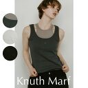 Knuth Marf クヌースマーフ2piece layered logo tank top / 2ピース レイヤードロゴタンクトップ (ブルー/ホワイト/ブラ...