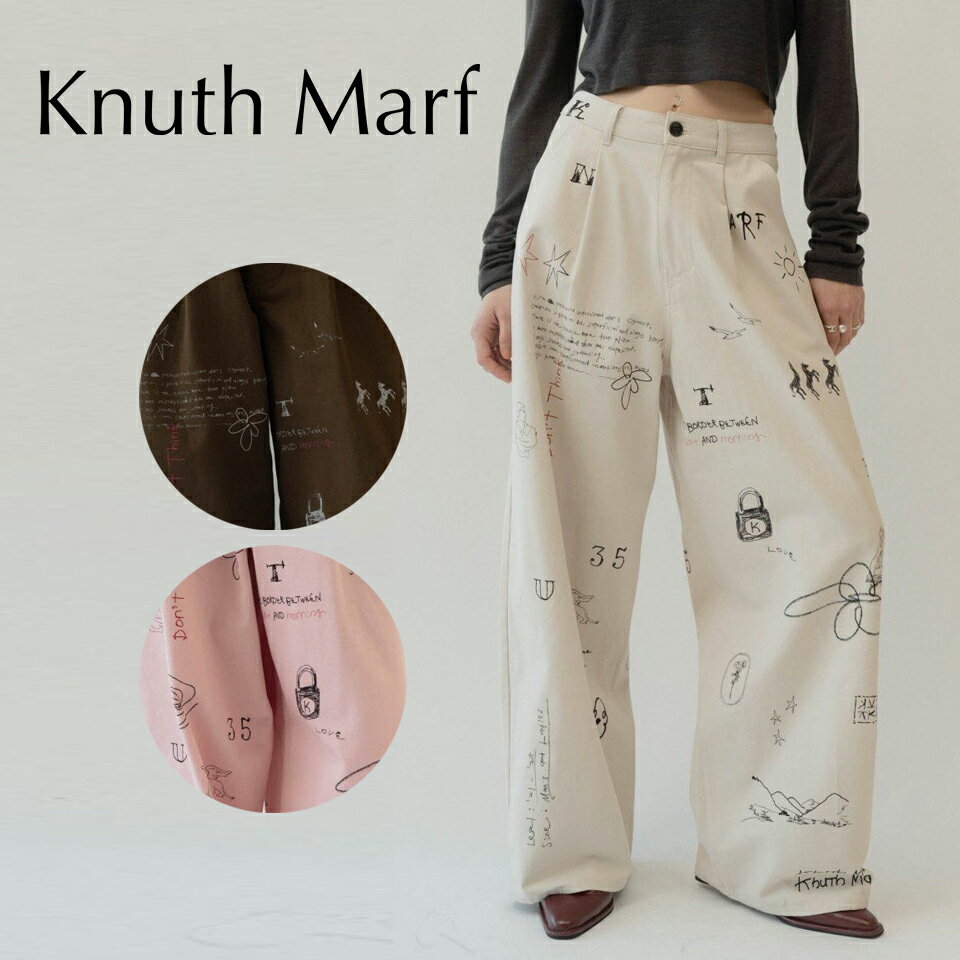 Knuth Marf クヌースマーフ high waist tattoo pants(KotokaI