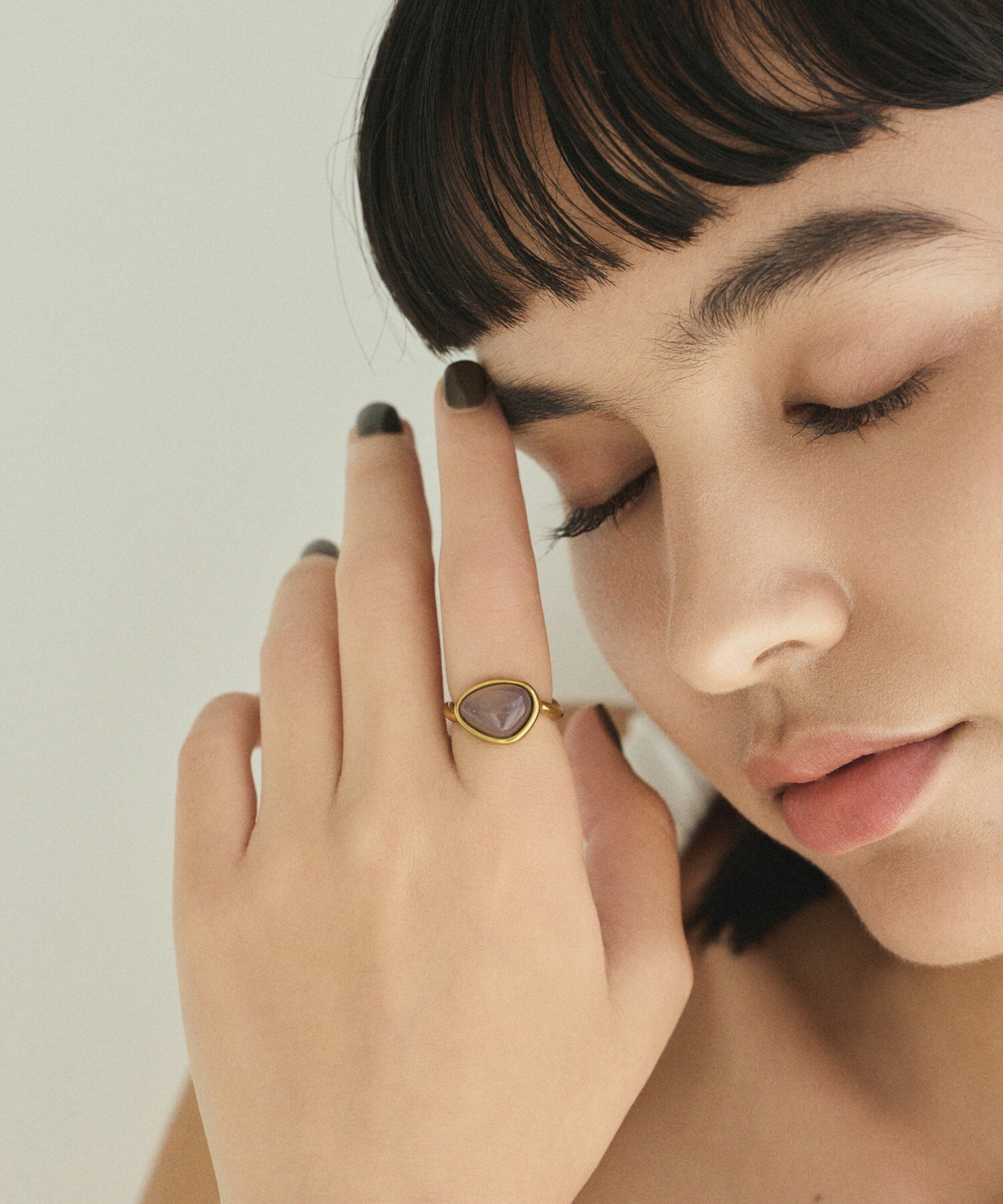 Rakuten - 【ゴールド】ネジレストーンリング | CENE セネ せね 金属アレルギー アレルギー対応 つけっぱなし サージカルステンレス シンプル ゴールド レディース リング プレゼント