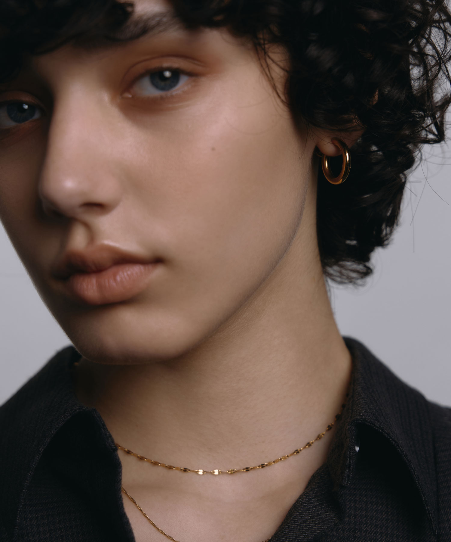 【ゴールド】シンプルフープイヤリング | CENE セネ せね 金属アレルギー アレルギー対応 つけっぱなし サージカルステンレス シンプル ゴールド レディース イヤリング プレゼント