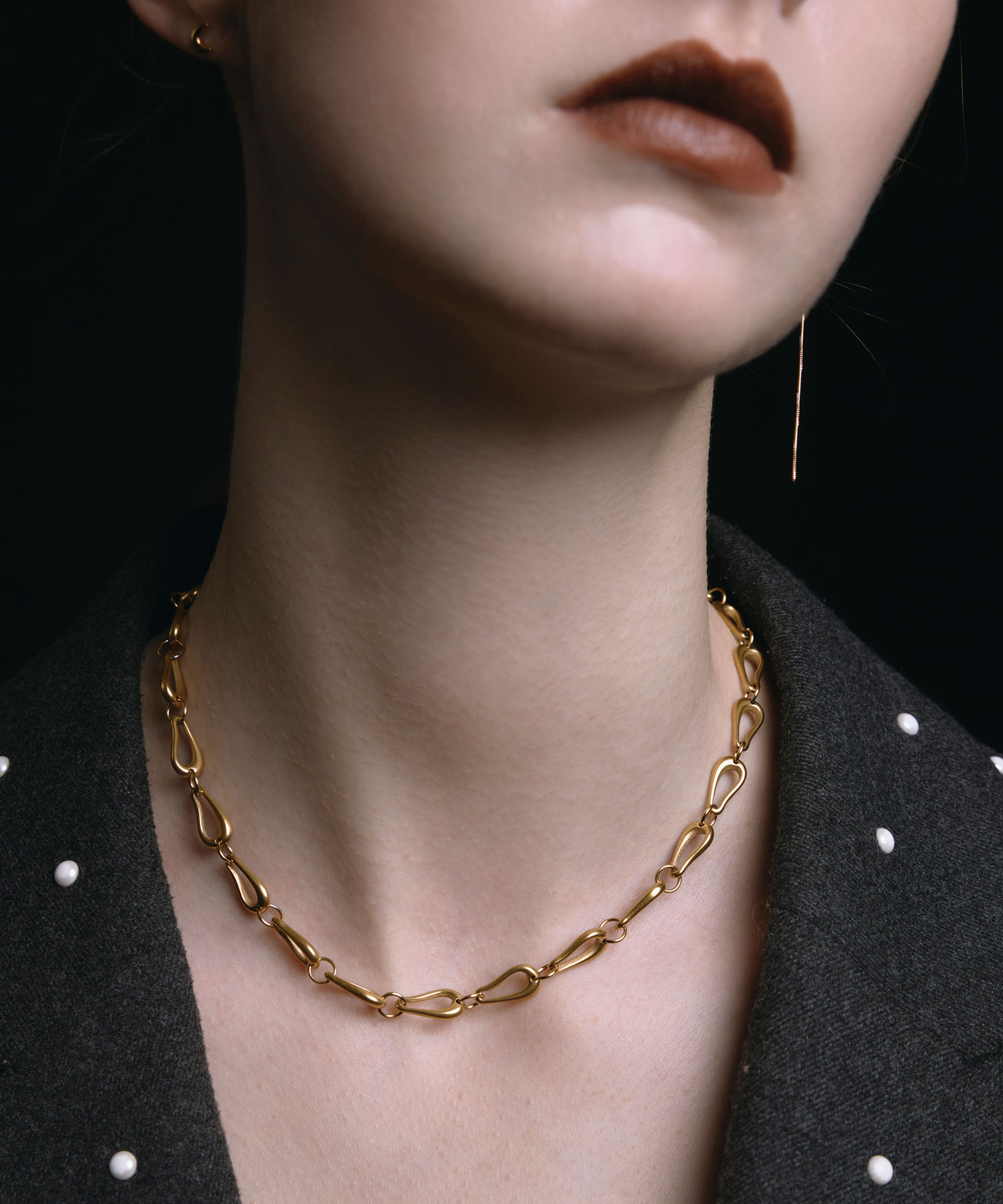 【ゴールド】デューチェーンネックレス | CENE セネ せね 金属アレルギー アレルギー対応 つけっぱなし サージカルステンレス シンプル ゴールド レディース ネックレス プレゼント