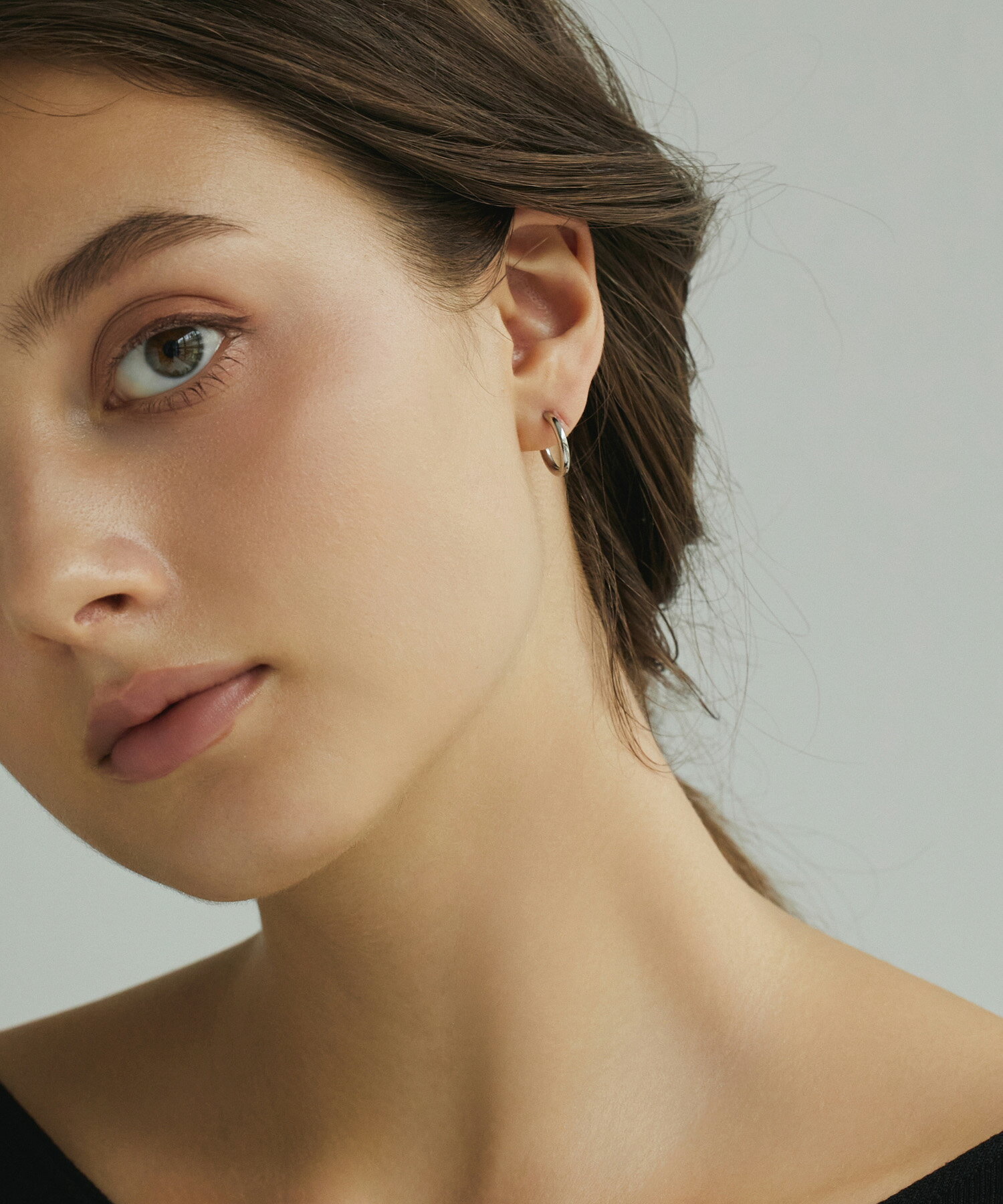 Rakuten - 【シルバー】ワンタッチループピアス14mm | CENE セネ せね 金属アレルギー アレルギー対応 つけっぱなし サージカルステンレス シンプル ゴールド レディース ピアス プレゼント