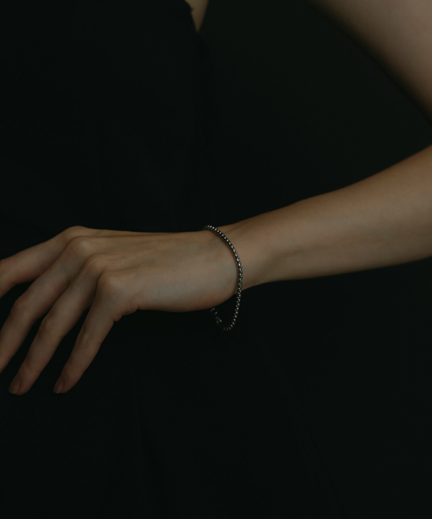 【シルバー】アークボックスチェーンブレスレット | CENE セネ せね 金属アレルギー アレルギー対応 つけっぱなし サージカルステンレス シンプル シルバー レディース ブレスレット バングル プレゼント