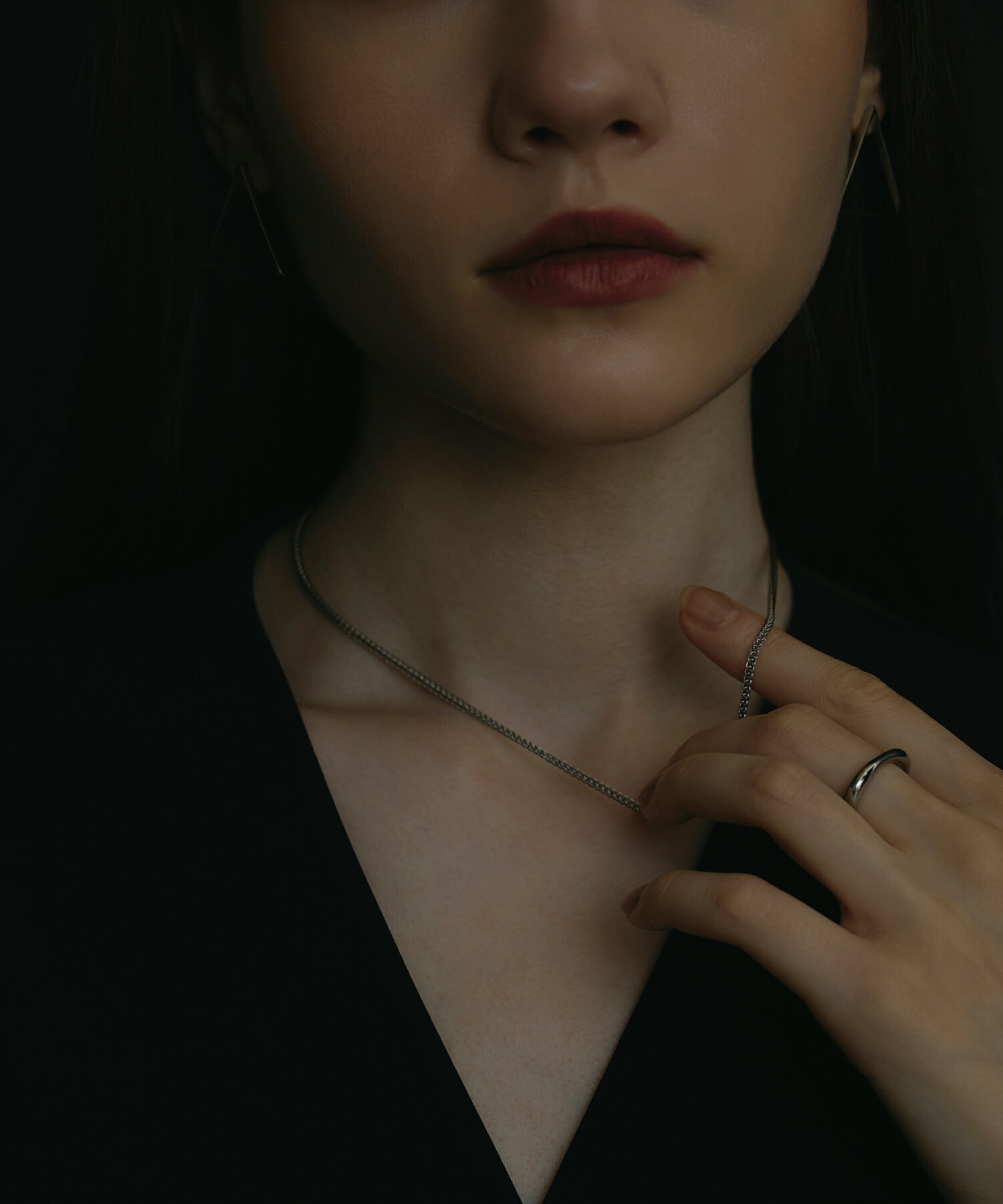 Rakuten - 【シルバー】メッシュチェーンネックレス | CENE セネ せね 金属アレルギー アレルギー対応 つけっぱなし サージカルステンレス シンプル シルバー レディース ネックレス プレゼント