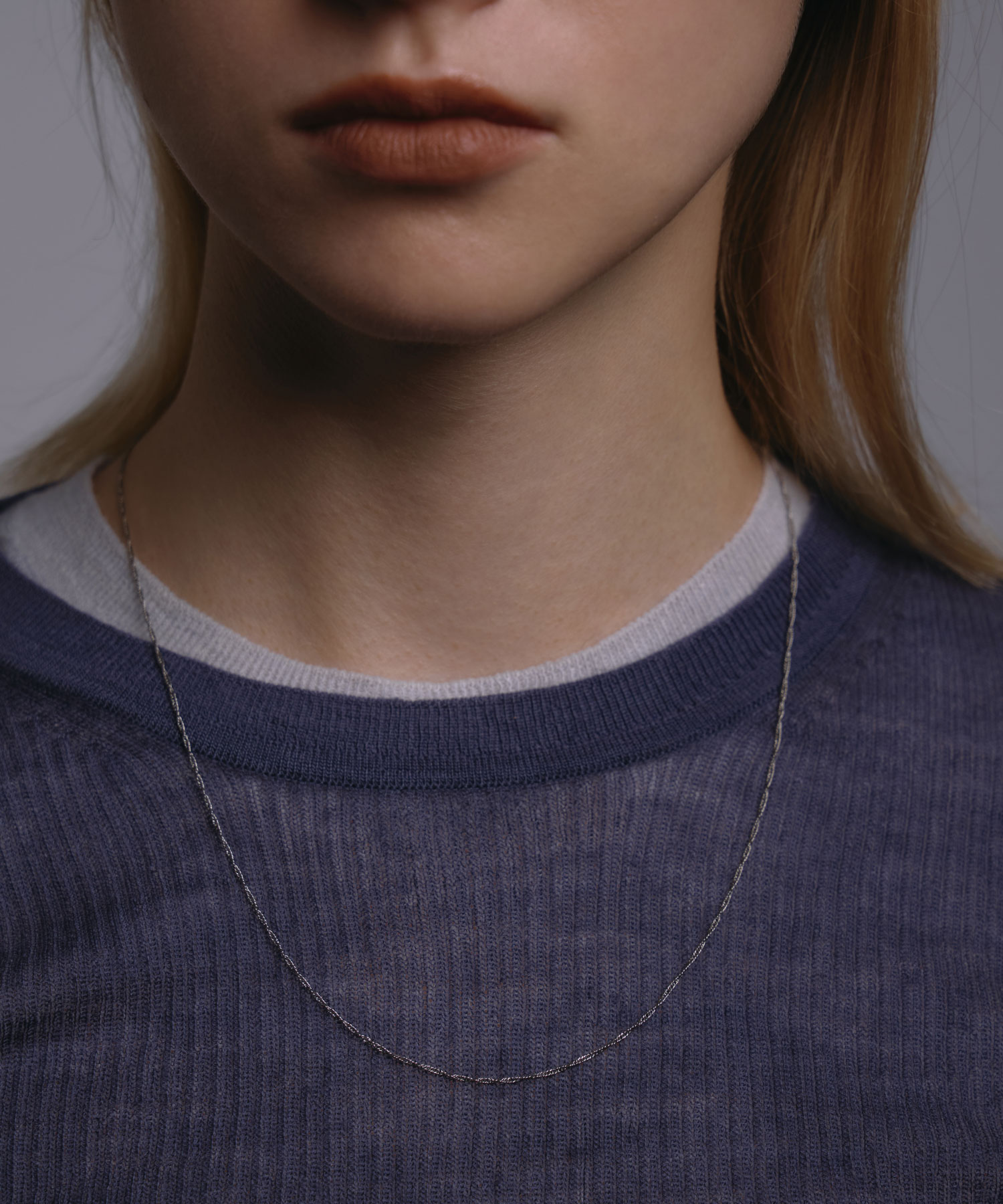 【シルバー】シマーラインネックレス | CENE セネ せね 金属アレルギー アレルギー対応 つけっぱなし サージカルステンレス シンプル シルバー レディース ネックレス プレゼント