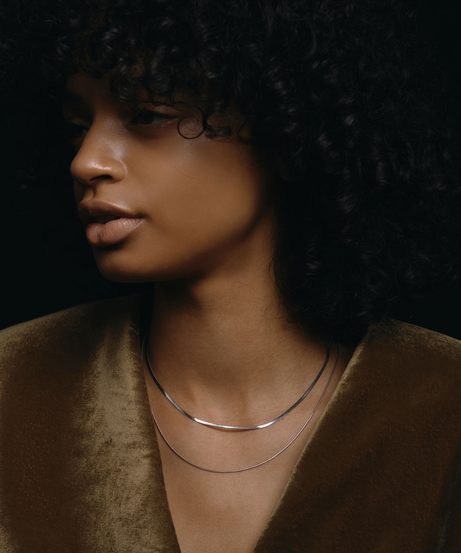 【シルバー】スネークレイヤーネックレス | CENE セネ せね 金属アレルギー アレルギー対応 つけっぱなし サージカルステンレス シンプル おすすめ レディース ネックレス プレゼント