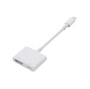 HDMI変換ケーブル iPhone iPad iPodをテレビに出力 HD テレビ モニター PC HDMI 変換 白 YouTube 動画 視聴