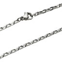 ポイント10倍【cenote】ステンレス チェーン メンズ【c0523】2mm幅 ベネチアンチェーン シンプル ネックレス 送料無料